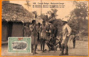 aa0022 - Belgian Congo - POSTAL HISTORY - Stationery Card from KINSHASA 1914-