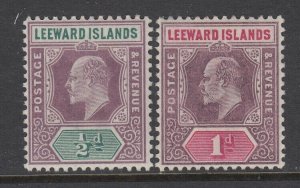 Leeward Islands, Scott 20-21 (SG 20-21), MLH