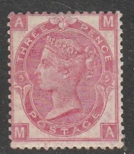 Grande Bretagne  1867  Scott No. 49  (N*) ($$) Wmk25
