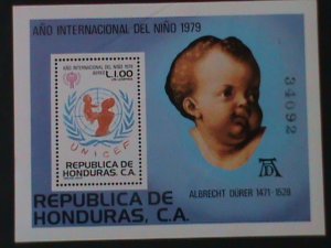 HONDURAS-1979 -INTERNATIONAL YEAR OF THE CHILD MNH S/S VF WE SHIP TO WORLDWIDE