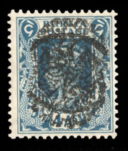 Burma - Japanese Occupation SGJ17c Cat£475, 1942 4a greenish blue, Type 2 ov...