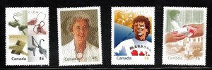 Canada 2000, Millennium MNH Singles set  # 1824a-d