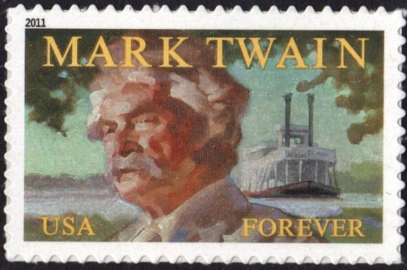 SC#4545 (44¢) Literary Art Series: Mark Twain (2011) SA