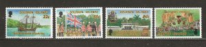 Solomon Islands Scott catalog # 614-617 Mint NH