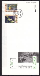 Bosnia, Muslim. Scott cat. 223 a-b. Flowers issue. First day cover. ^