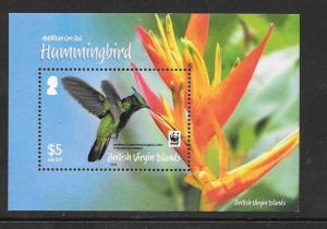 BRITISH VIRGIN ISLANDS SGMS1282 2014 HUMMINGBIRD MNH