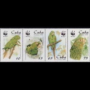 CUBA 1998 - Scott# 3961-4 WWF-Parrots Set of 4 NH