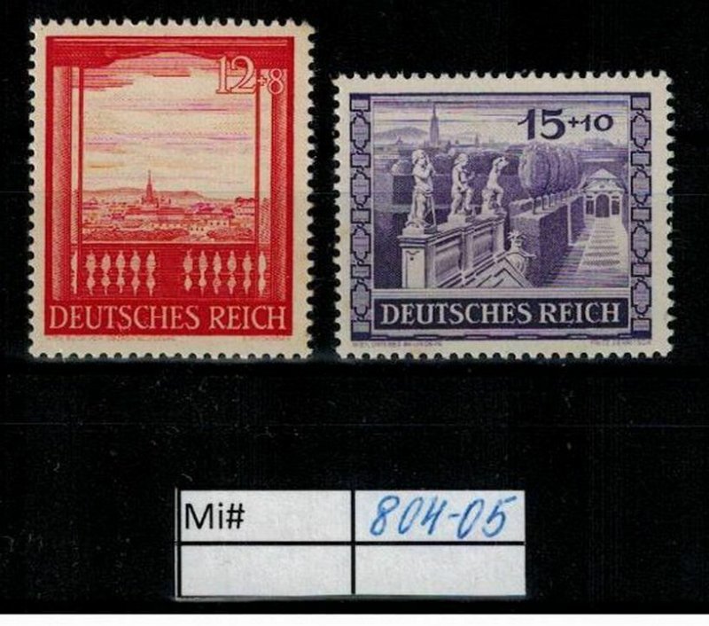 Deutschland Reich TR02 DR Mi 804-05 1939 Reich Postfrisch ** MNH