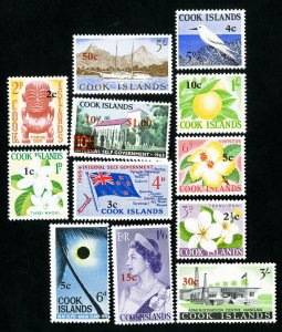 Cook Islands Stamps # 178-91 VF OG NH Scott Value $49.45