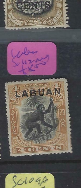 LABUAN  (P0804BB)  4CM MONKEY SG 112   MOG 