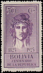 Bolivia #159, Incomplete Set, High Value, 1925, Never Hinged