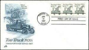 US FDC #2129 Strip of 3 PNC #1  Artcraft Cachet Tucson, AZ