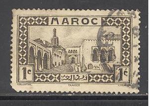 French Morocco 124 used SCV $ 0.25 (RS)