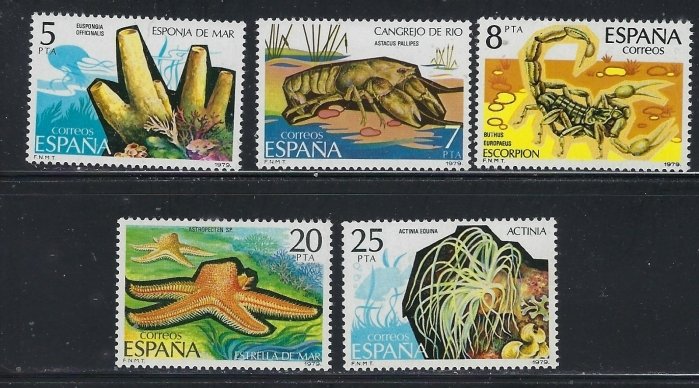 Spain 2158-62 MH 1979 Fauna (fe4952)