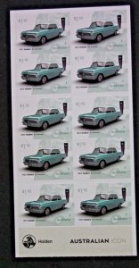 Australian Stamps 2021 Holden EH Booklet Icon $1.10 Mint unfolded Self Adhesive 