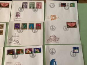 Liechtenstein postal stamps covers 11 items Ref A1342