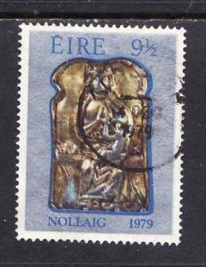 Ireland-Sc#461-used 9&1/2p Painting-Christmas-1979-