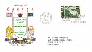 Canada 1967 FDC - Paintings Of Canada, The Solemn Land - Ottwa, Ont - J3928
