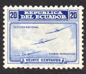 Ecuador Scott RA50 VF unused no gum.  FREE...