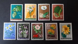 YUGOSLAVIA 1955. - 1st Flora Flowers ** MNH complete set