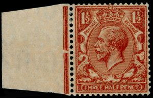 SG420c, 1½d red-brown, NH MINT. Cat £1200. PRINTED ON GUMMED SIDE. BRANDON CERT.