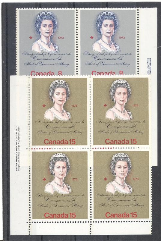 Canada #620-1, 623-4Plate Blocks VF NH   - Lakeshore Philatelics