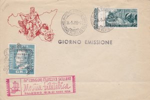 1956 50th Simplon Tunnel n . 797 on first day cover