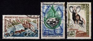 France 1969 various single stamp commemoratives [Used]