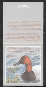 Canada Just Fun Covers #FWH2 MNH 1986 Wildlife Conservation Booklet (my4525)