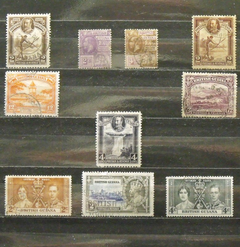 5641   Br Guiana   U # 193,194,206,211,213,215,220,223,227,228    CV$ 10.55