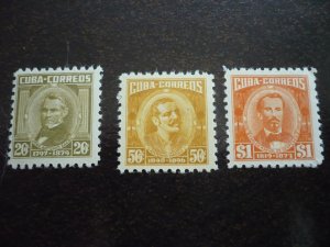 Stamps - Cuba - Scott# 519-528 - Mint Hinged Set of 12 Stamps