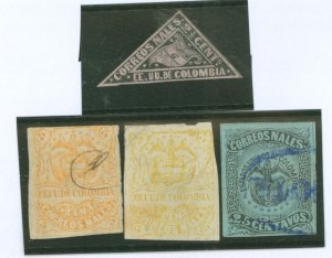 Colombia #59/62/62a/63 Used Single