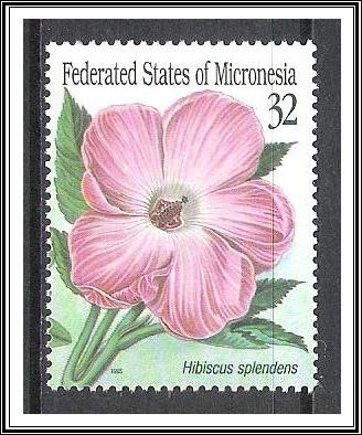 Micronesia #228d Hibiscus Flowers MNH