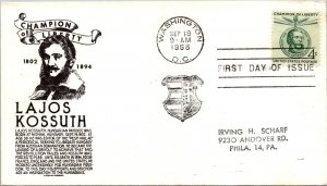 FDC 1958 SC #1117 Anderson Cachet - Washington DC - Single - F78473