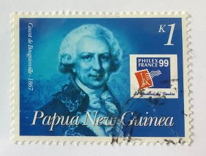 Papua New Guinea 1999 Scott 973 used -  k1, Count de Bougainville,  PhilexFrance