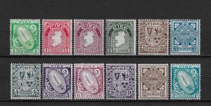 Ireland Scott # 106-117 set F-VF Hinged with nice color scv $ 233 ! see pic !