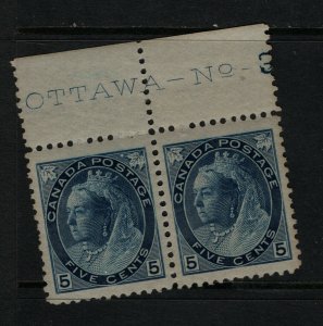Canada #79 Extra Fine Mint Plate Pair - Left Never Hinged **With Certificate**