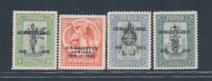 1935 Papua, Stanley Gibbons n. 150/53, Full Series, MH*