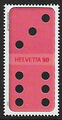 Switzerland # 1831 - Domino, Red - MNH.....{Y}