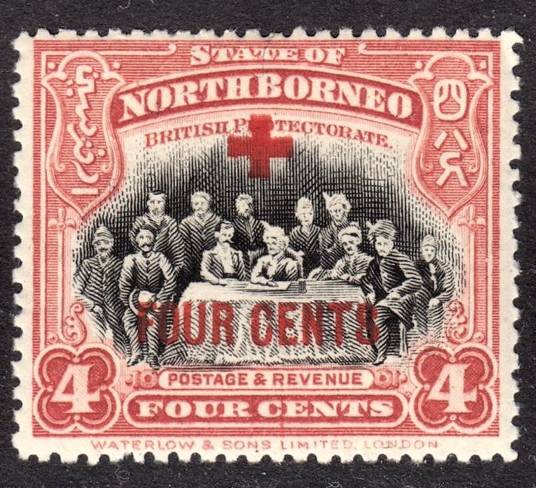 North Borneo Scott B34  F to VF mint OG H.