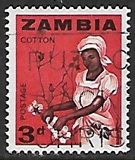 Zambia # 7 - Cotton Picking - used.....{BE13}