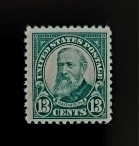 1925 13c Benjamin Harrison, President Scott 622 Mint F/VF NH