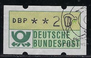 Germany Bund ATM issued 1981 0.20DM, used