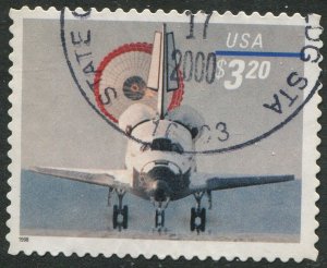 3261  $3.20  Priority Mail Shuttle Landing  Used XF