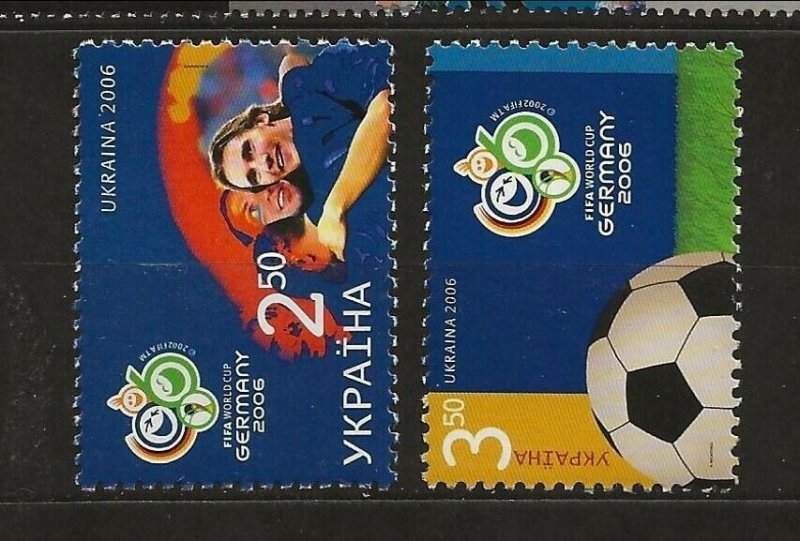 UKRAINE Sc 631-2 NH issue of 2006 - SOCCER WORLD CUP