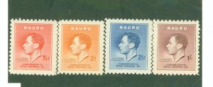 NAURU 35-38 MNH BIN $1.75