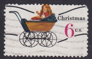 USA - 1970 Christmas Doll Carriage - 6c used
