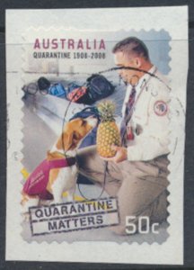 Australia  SG 3021  SC# 2895 Used  SA Quarantine see details scan    