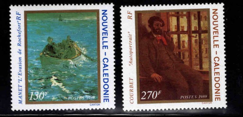 New Caledonia (NCE) Scott 623-624 MH* Impresionist painting set