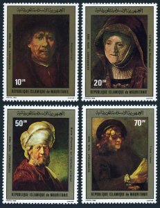 Mauritania 456-459,MNH.Michel 686-689. Paintings by Rembrandt, 1980. Portraits.